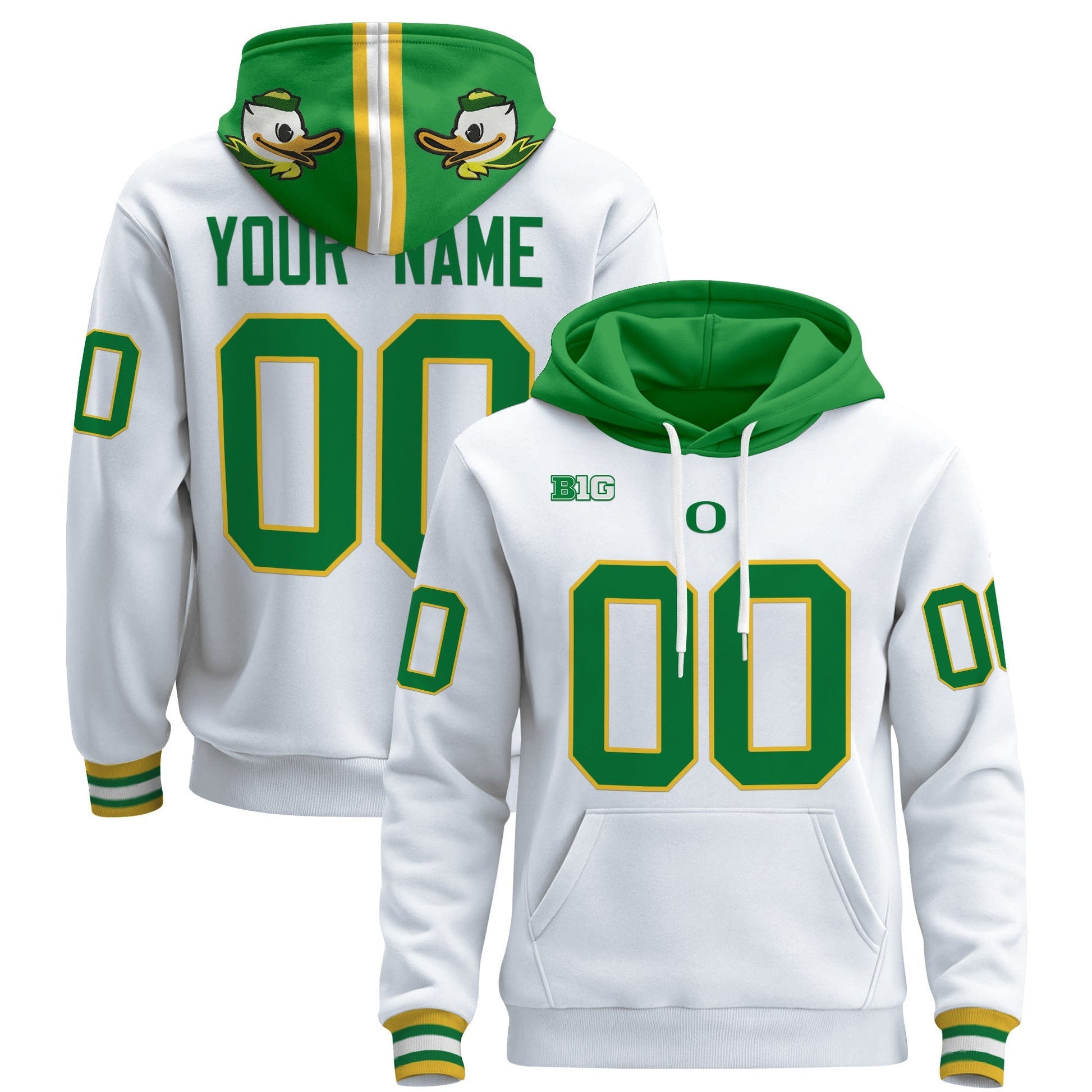 Oregon Ducks 2025 Premium Custom Pullover Hoodie