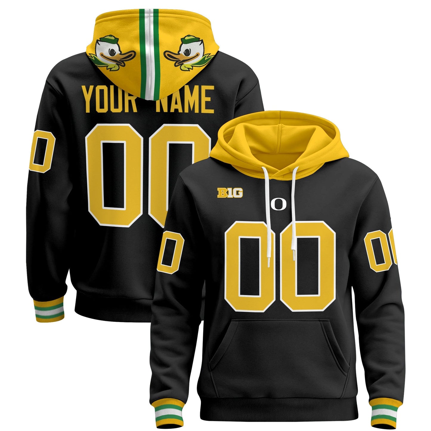 Oregon Ducks 2025 Premium Custom Pullover Hoodie