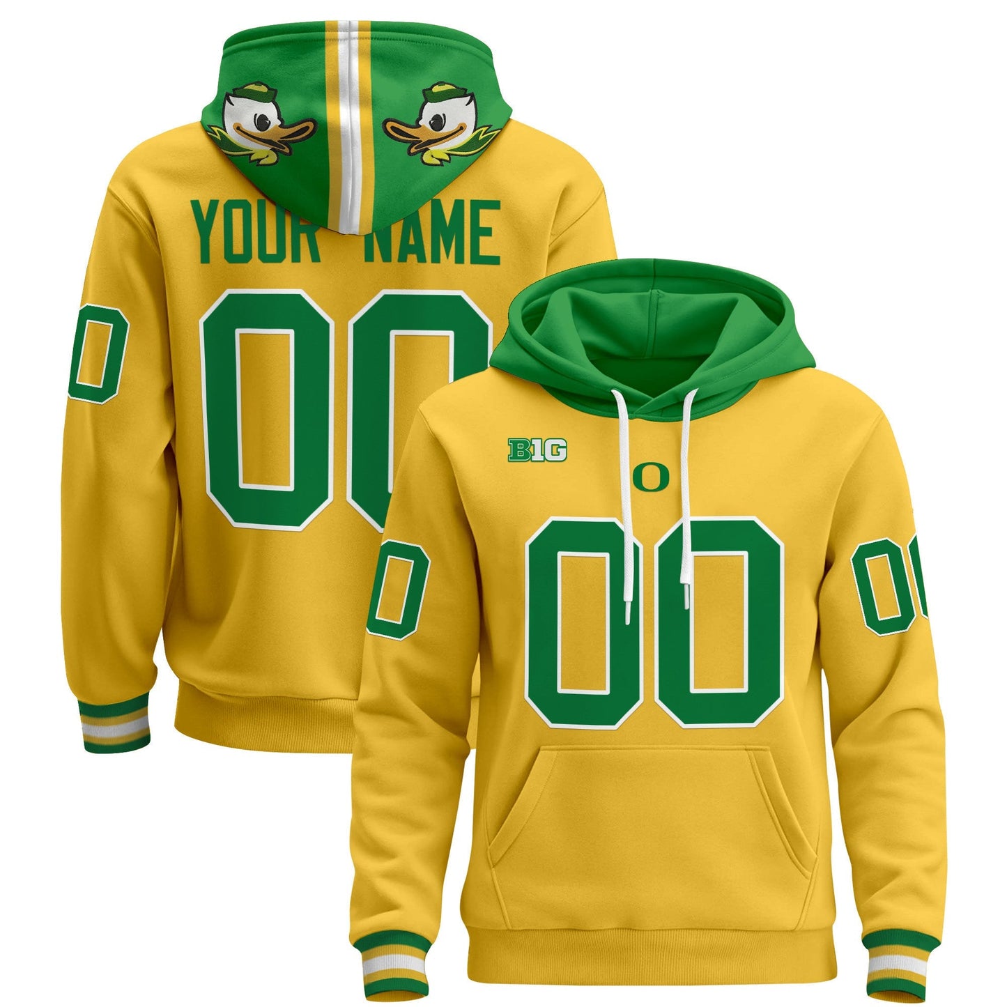 Oregon Ducks 2025 Premium Custom Pullover Hoodie
