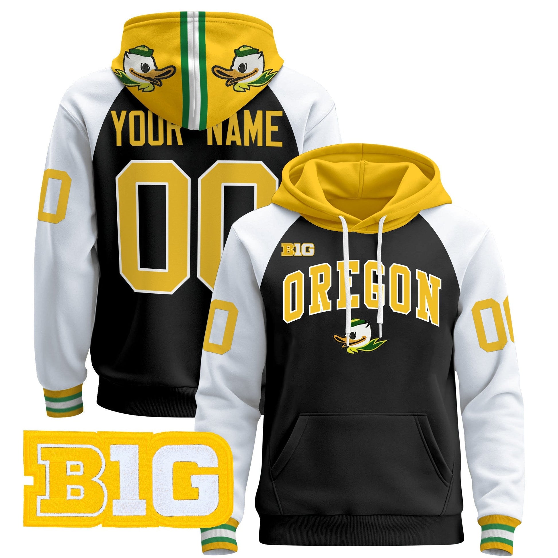 Oregon Ducks 2025 Premium Custom Pullover Hoodie V2