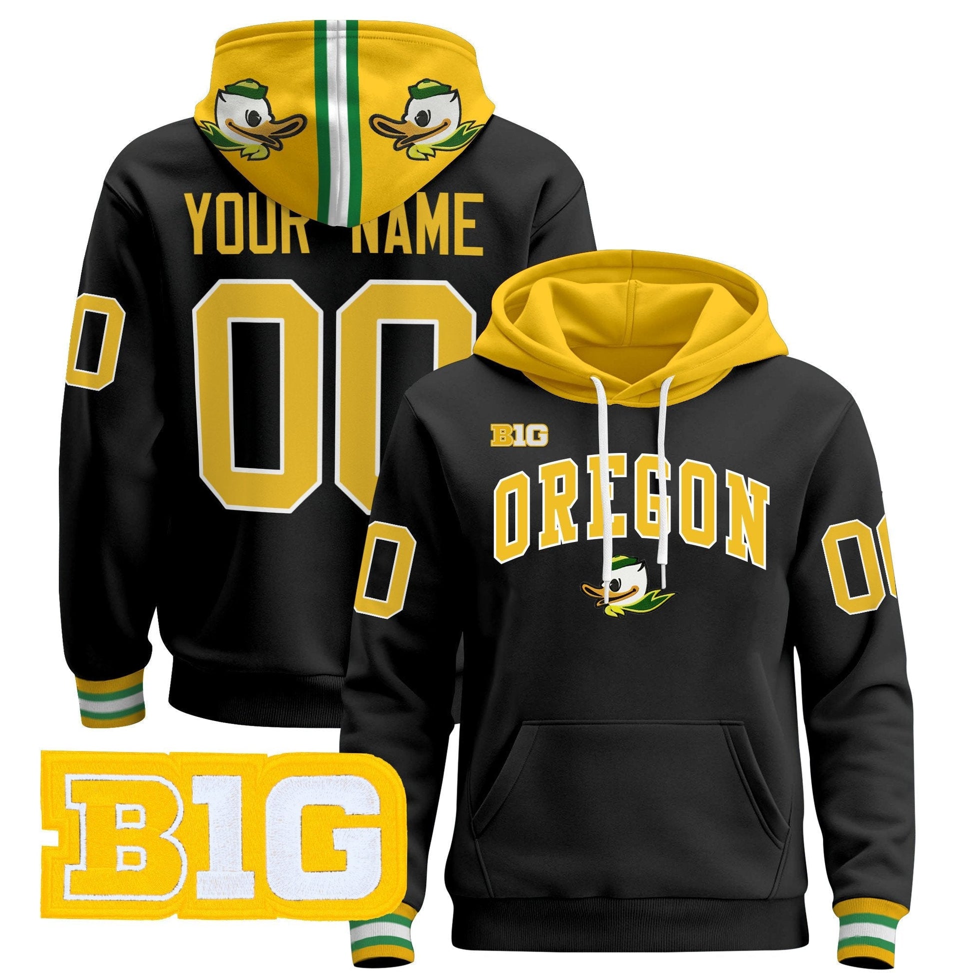 Oregon Ducks 2025 Premium Custom Pullover Hoodie V2
