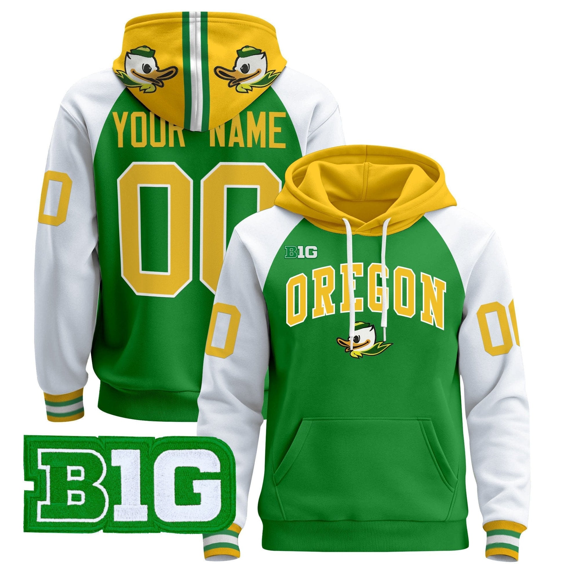 Oregon Ducks 2025 Premium Custom Pullover Hoodie V2