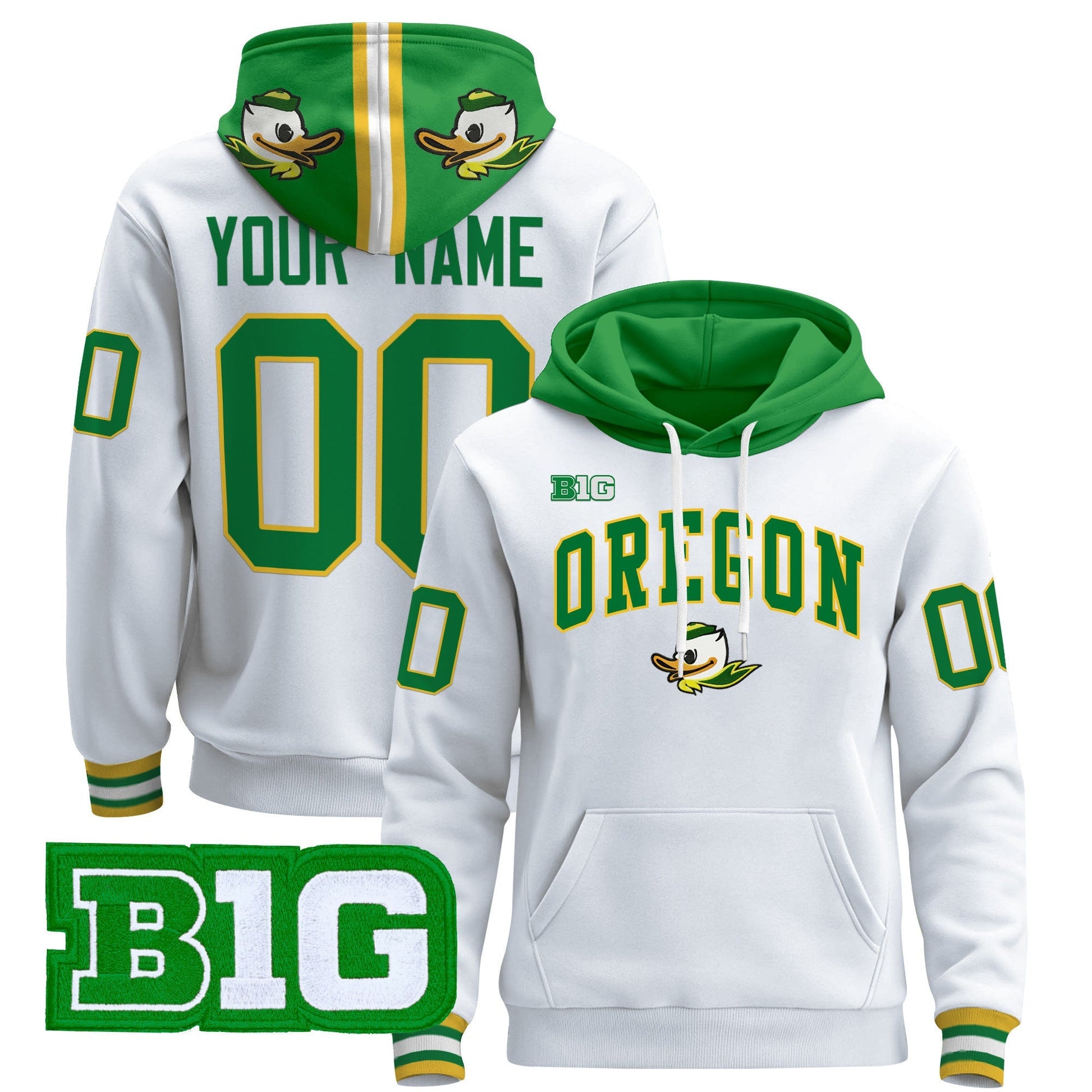 Oregon Ducks 2025 Premium Custom Pullover Hoodie V2