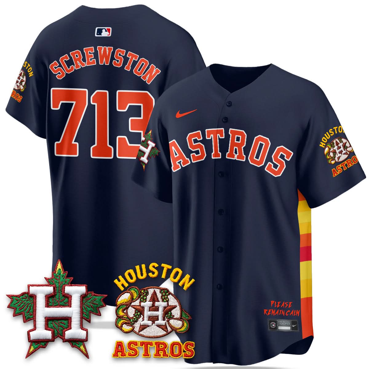 Men's Houston Astros "Hopadillo" Limited Jersey - All Stitched