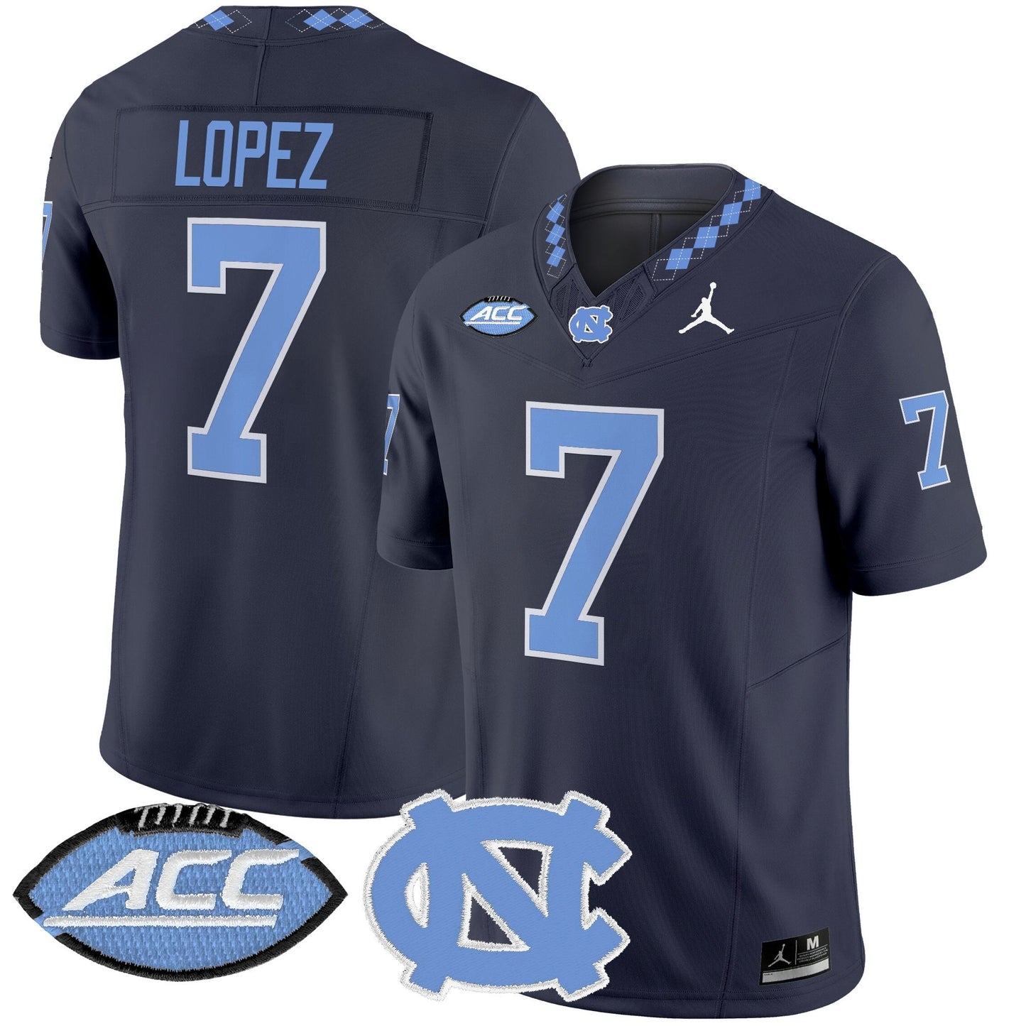 Men's North Carolina Tar Heels 2025 Vapor Limited Jersey - All Stitched
