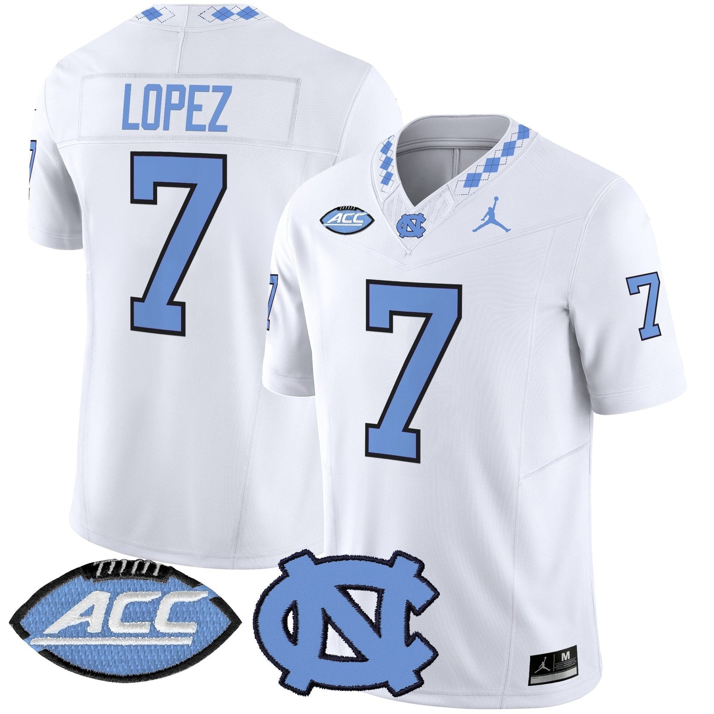 Men's North Carolina Tar Heels 2025 Vapor Limited Jersey - All Stitched