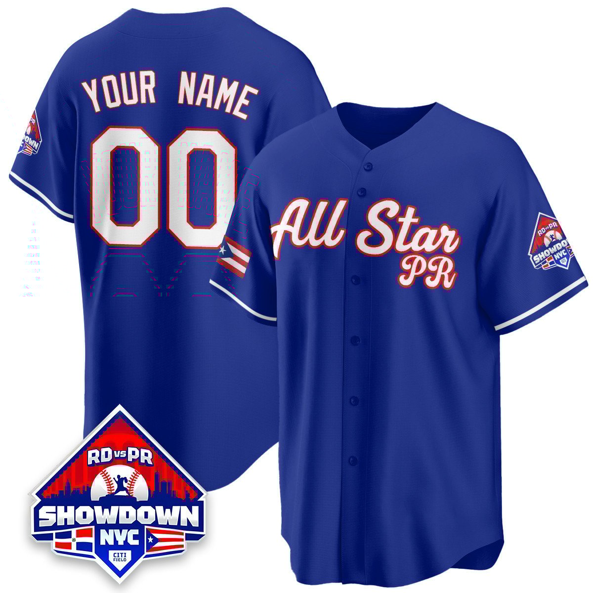 Puerto Rican Baseball All-Star 2025 Custom Jersey - All Stitched