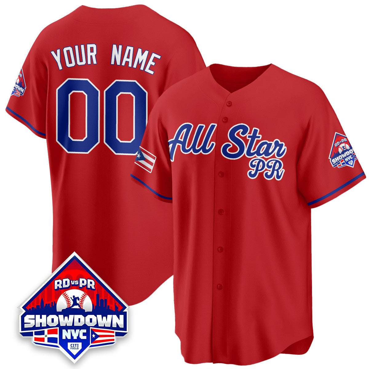 Puerto Rican Baseball All-Star 2025 Custom Jersey - All Stitched