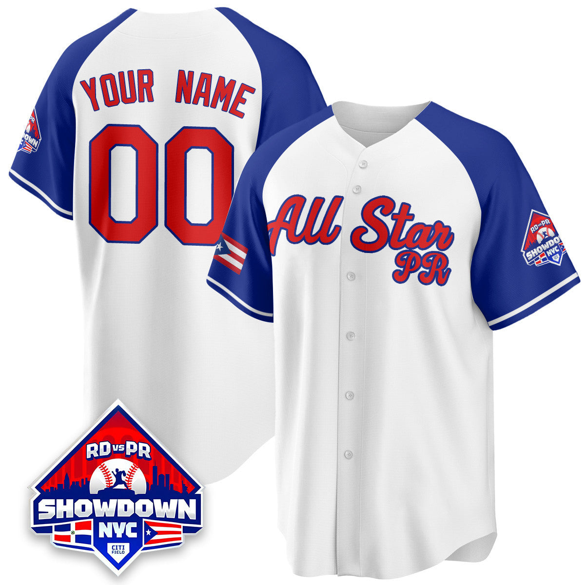 Puerto Rican Baseball All-Star 2025 Custom Jersey - All Stitched