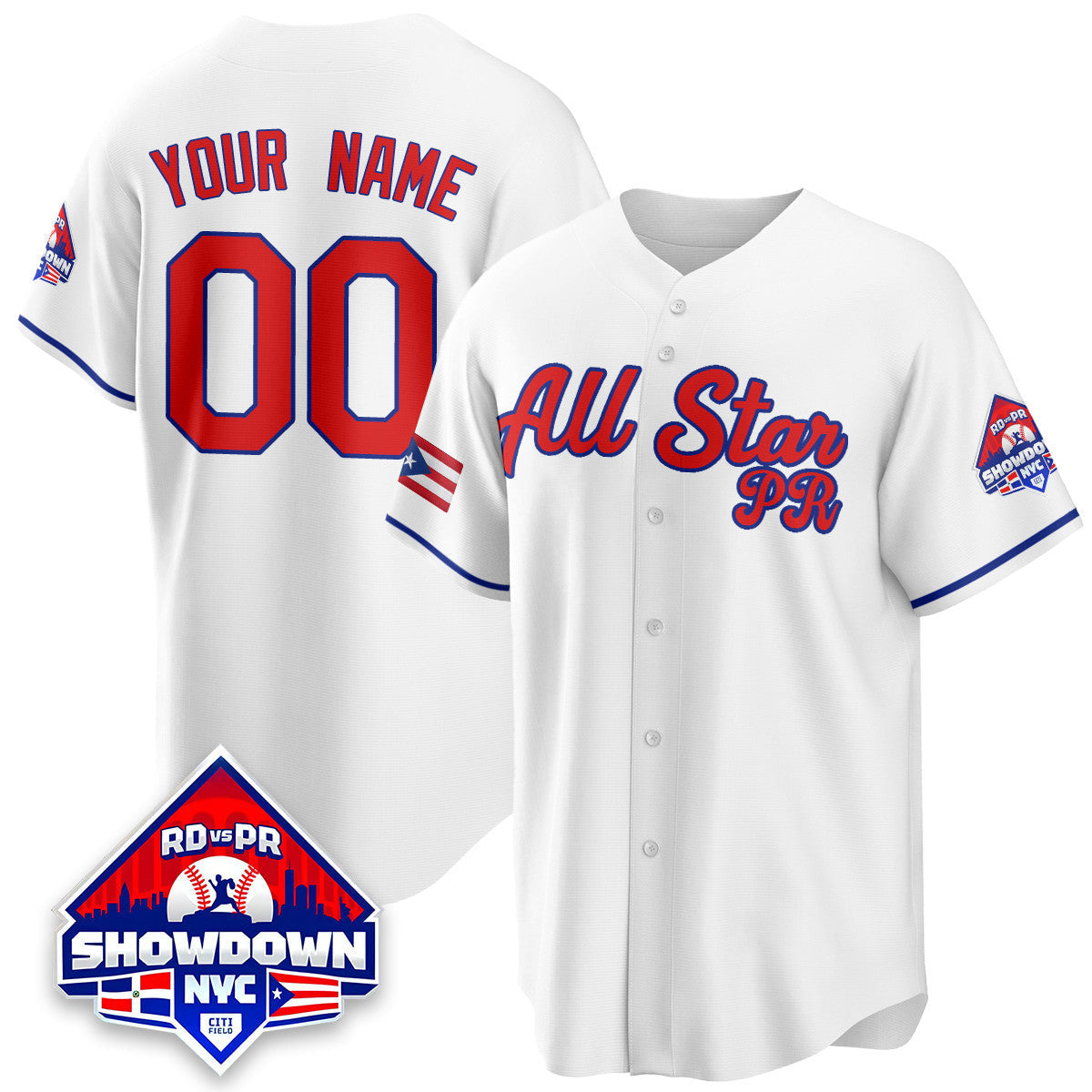 Puerto Rican Baseball All-Star 2025 Custom Jersey - All Stitched