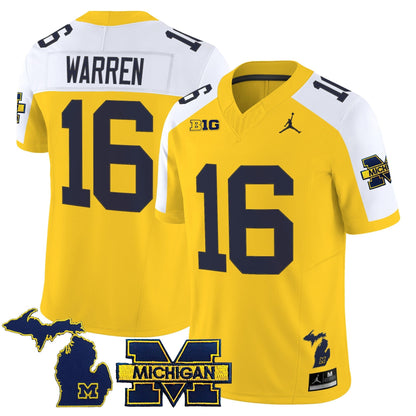 Men's Michigan Wolverines 2025 Vapor Limited Jersey V2 - All Stitched