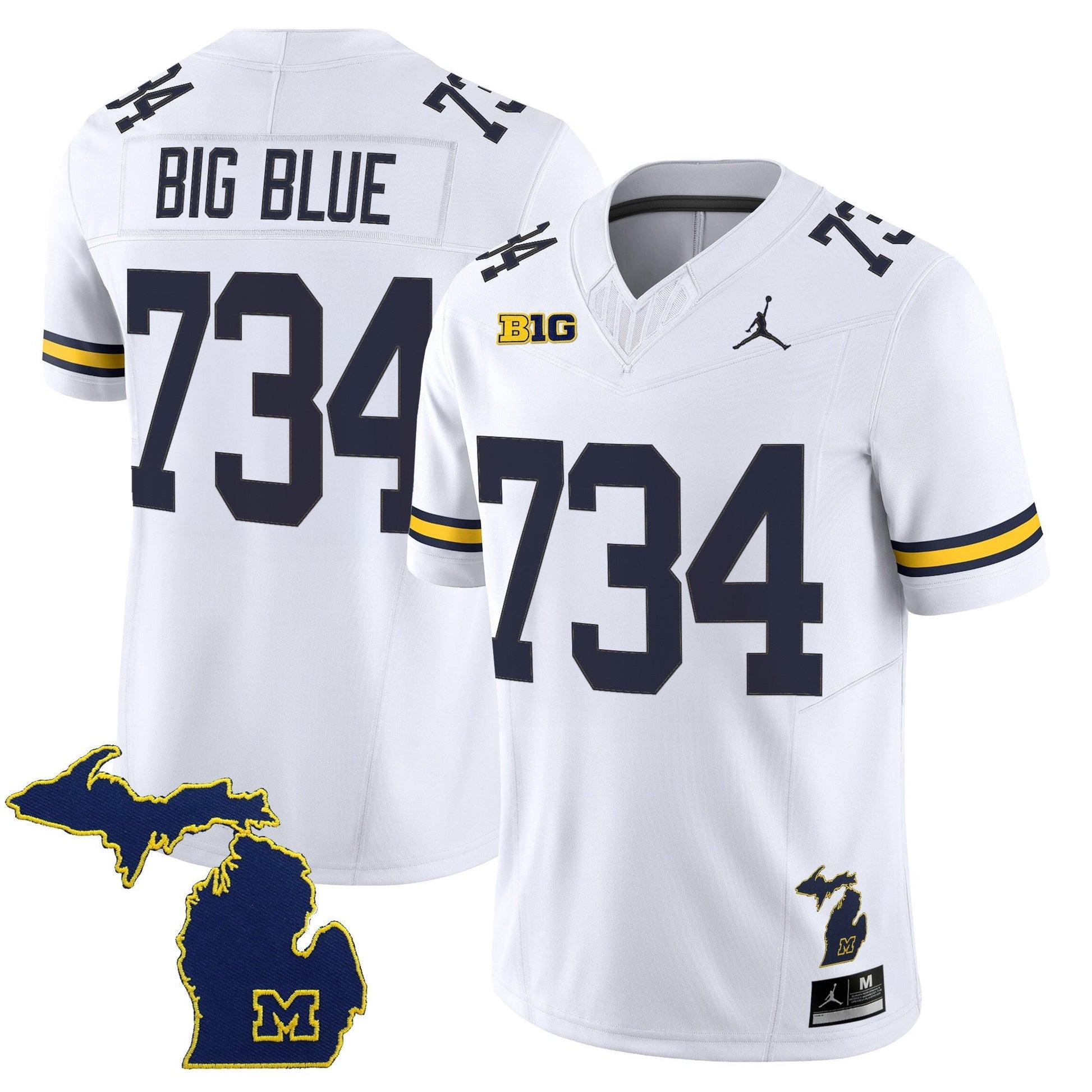 Men's Michigan Wolverines 2025 Vapor Limited Jersey V2 - All Stitched