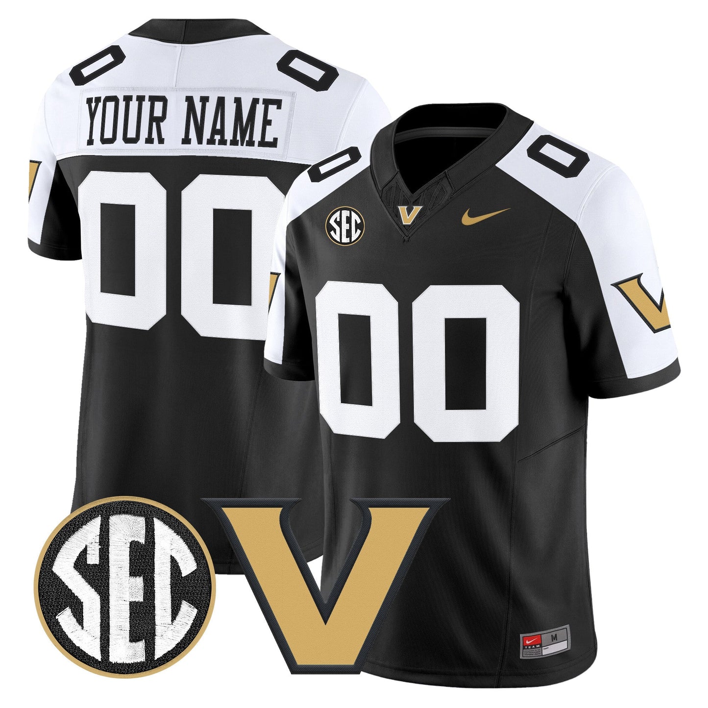 Vanderbilt Commodores 2025 Vapor Limited Custom Jersey - All Stitched
