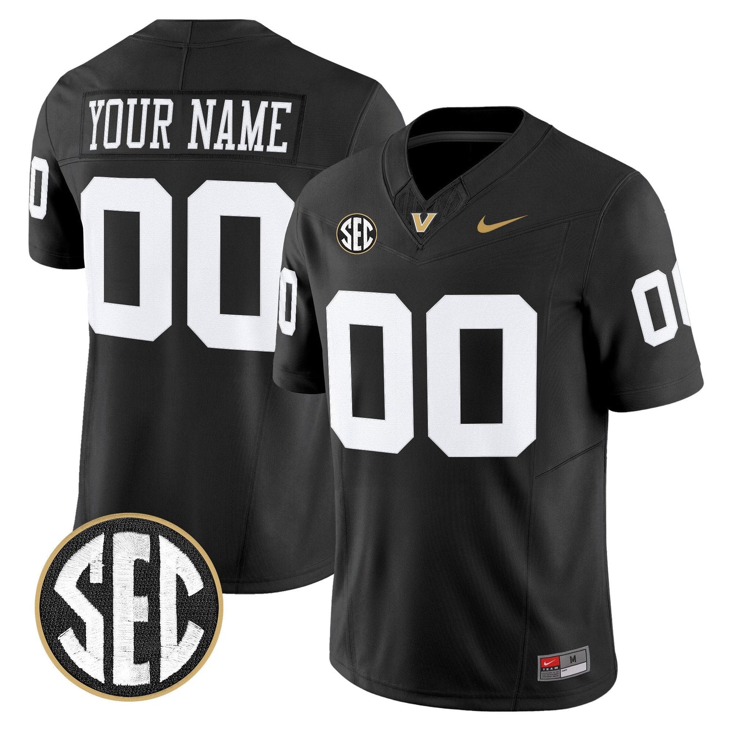 Vanderbilt Commodores 2025 Vapor Limited Custom Jersey - All Stitched
