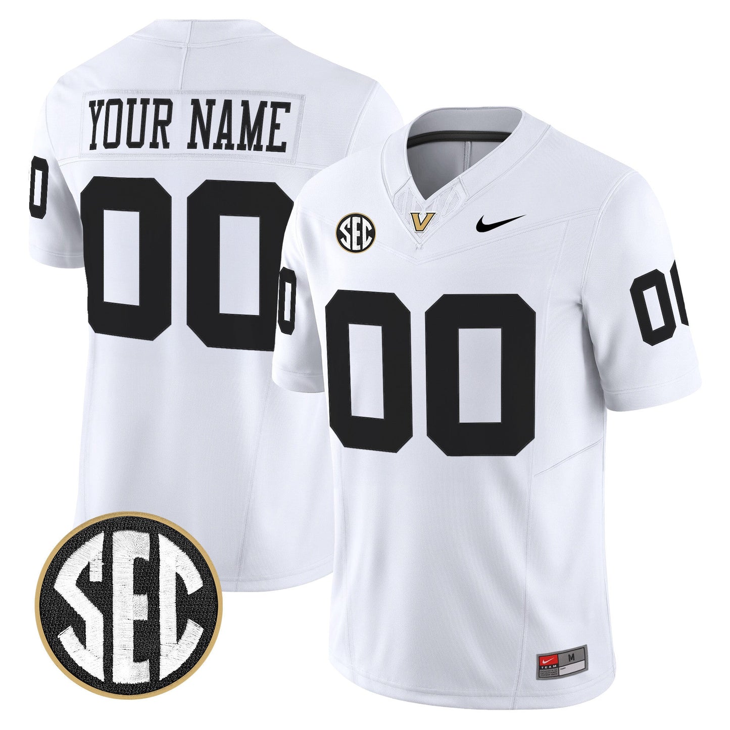 Vanderbilt Commodores 2025 Vapor Limited Custom Jersey - All Stitched