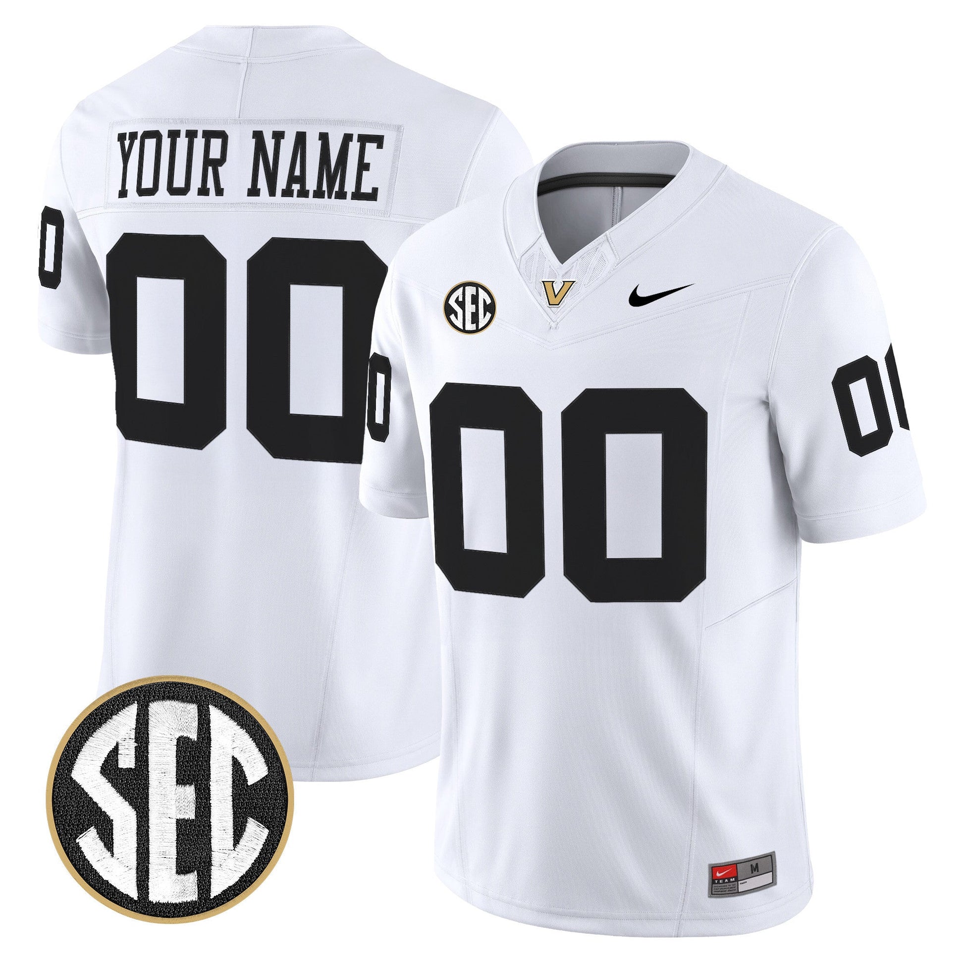 Vanderbilt Commodores 2025 Vapor Limited Custom Jersey - All Stitched