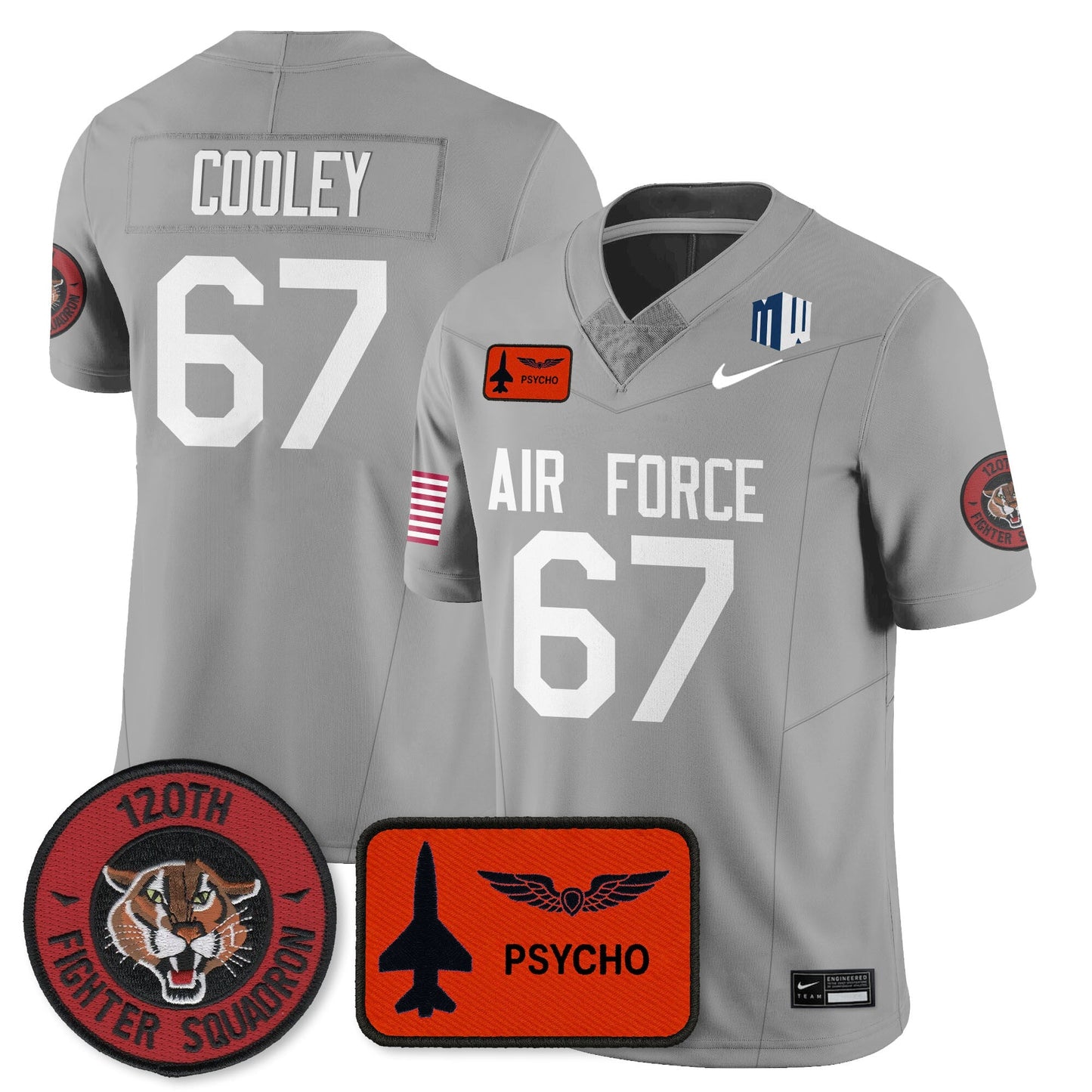 Men's Air Force Football 2025 Honor F-16 Jersey - All Stitched