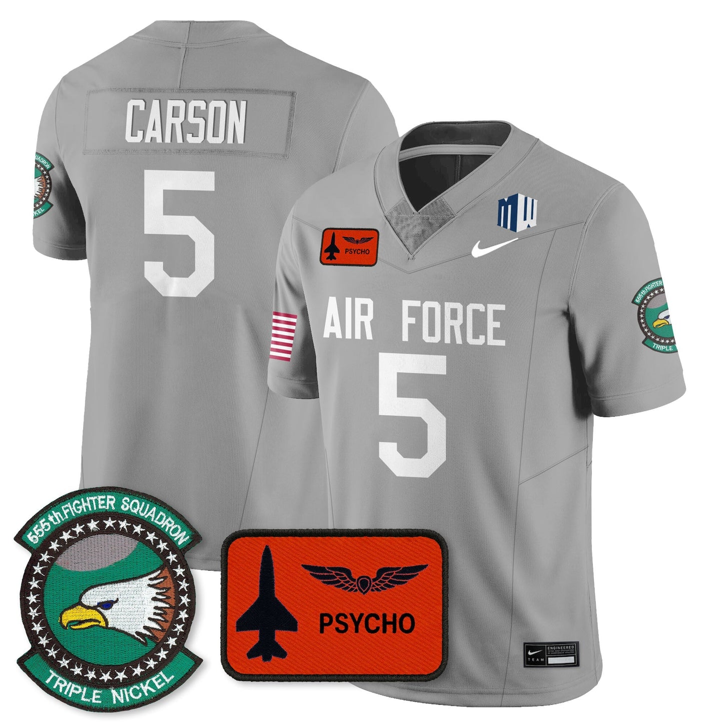 Men's Air Force Football 2025 Honor F-16 Jersey - All Stitched