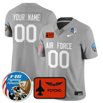 Men's Air Force Football 2025 Honor F-16 Jersey - All Stitched