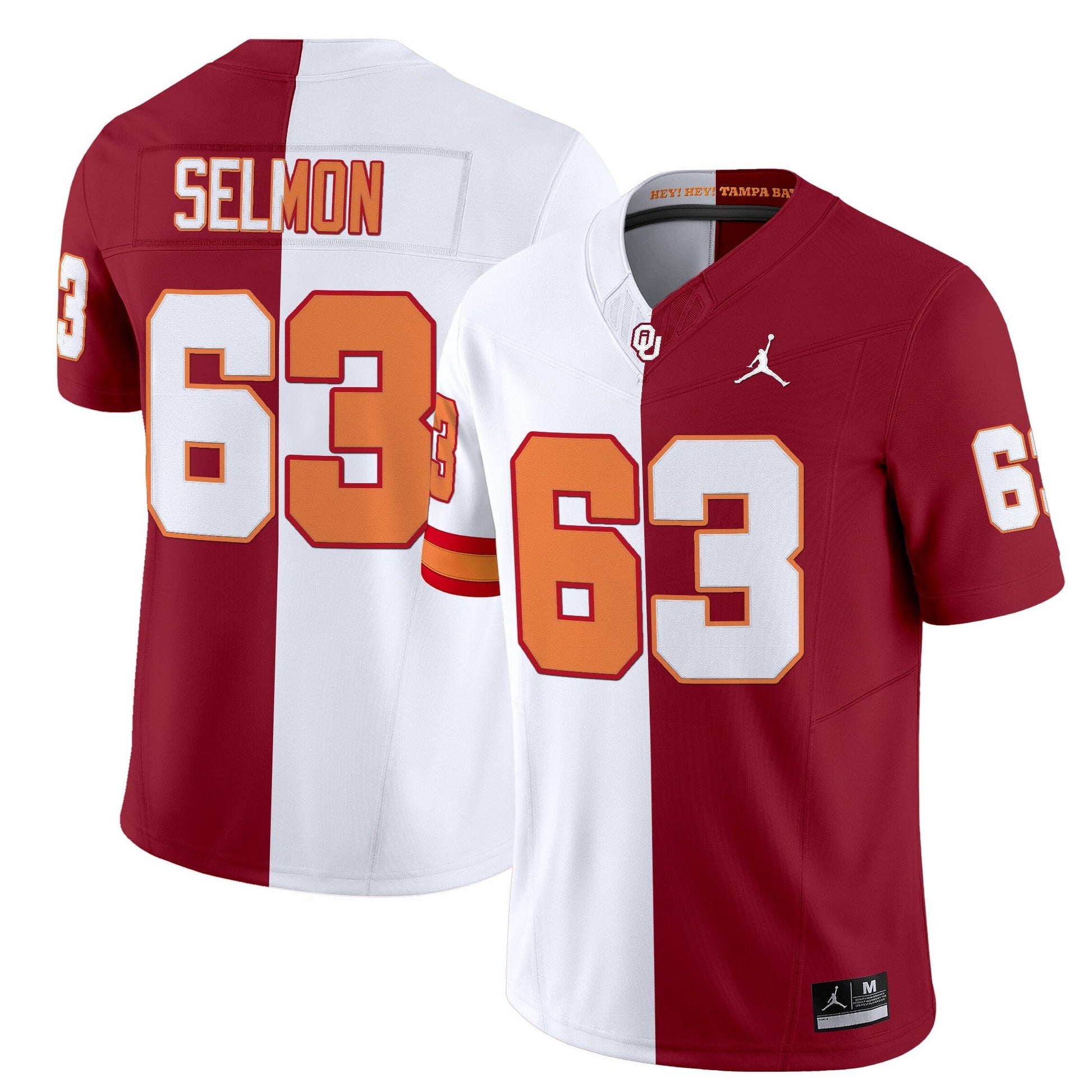 Oklahoma Sooners Split Vapor Limited Jersey - All Stitched
