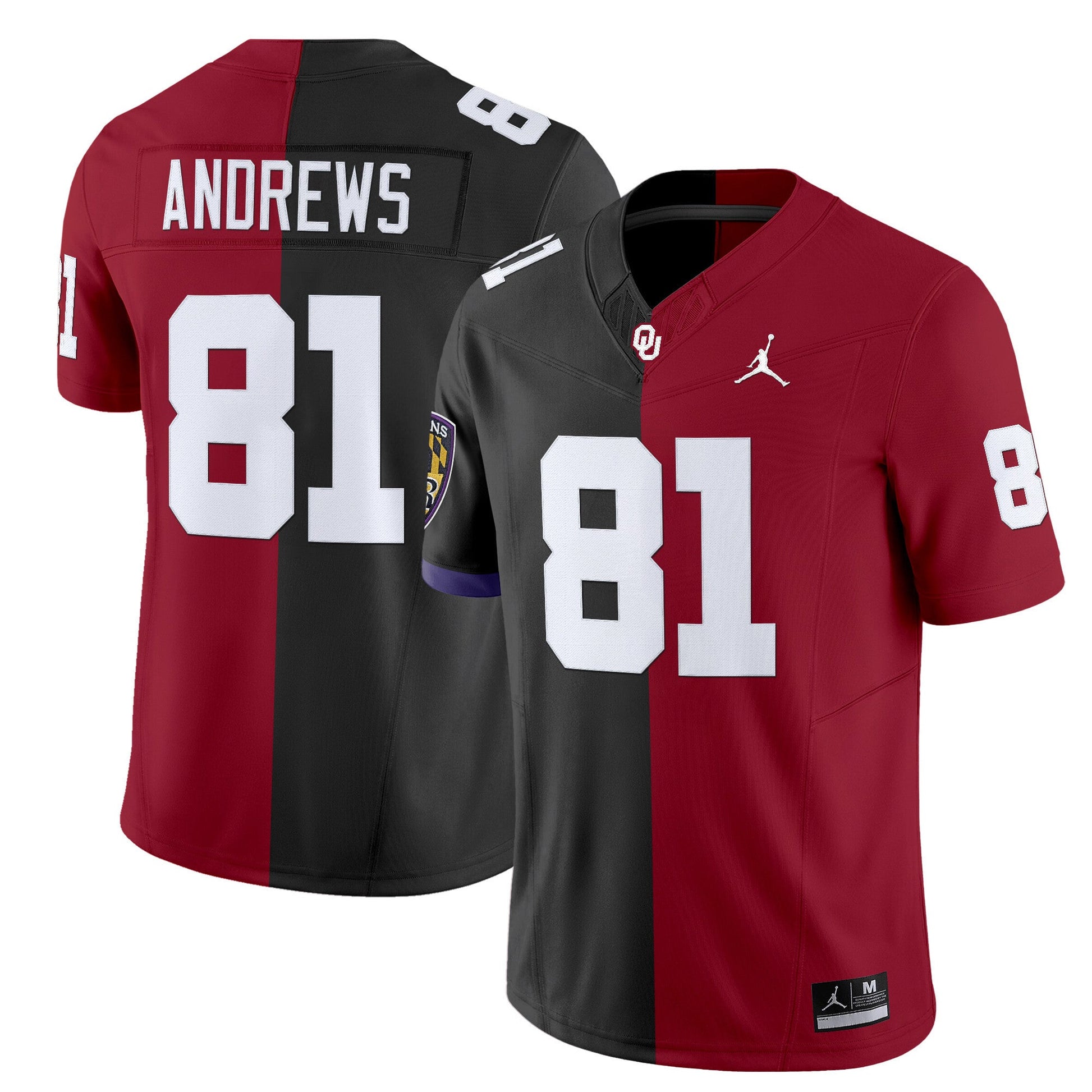 Oklahoma Sooners Split Vapor Limited Jersey - All Stitched