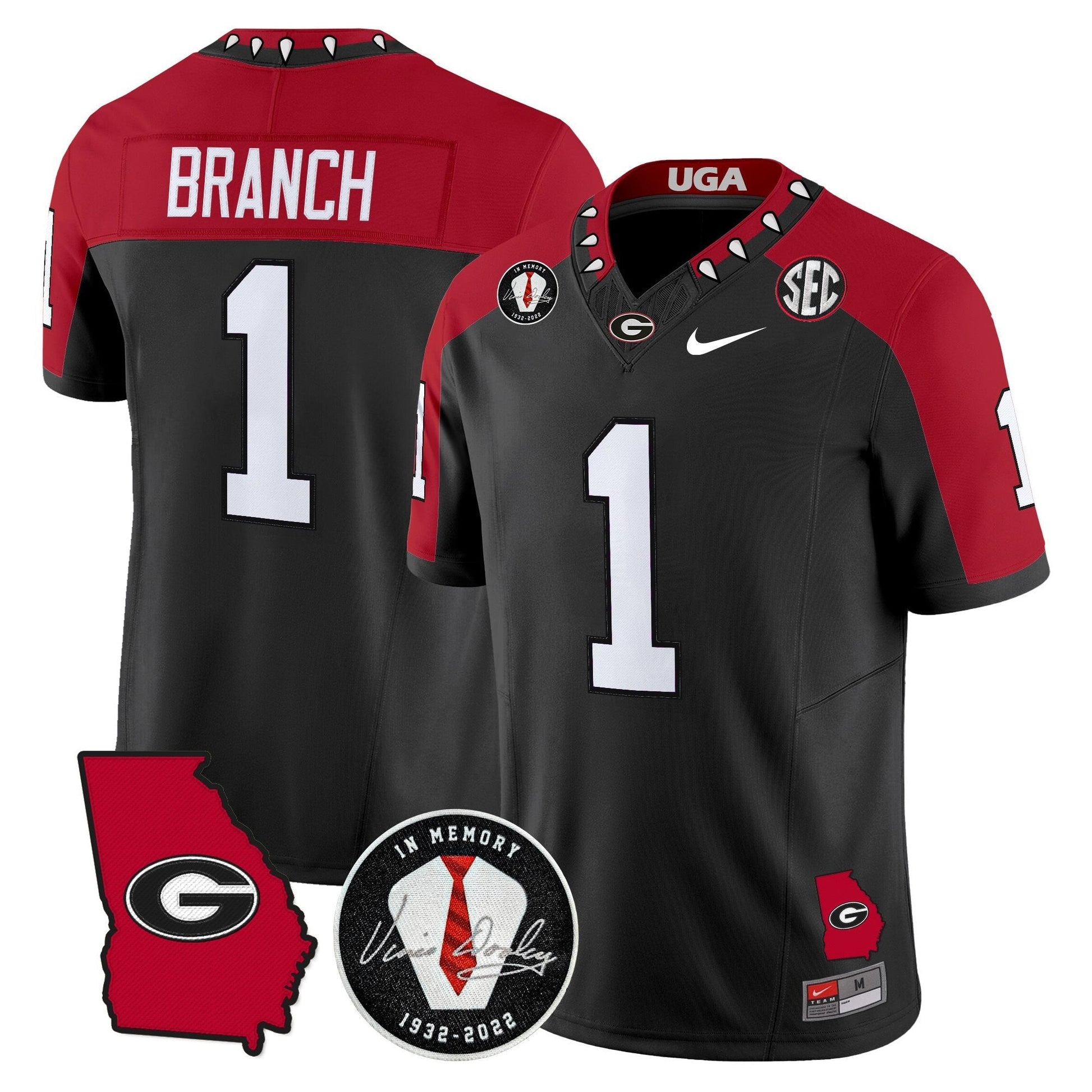 Men's Georgia Bulldogs 2025 Color Sleeves Vapor Limited Jersey - All Stitched