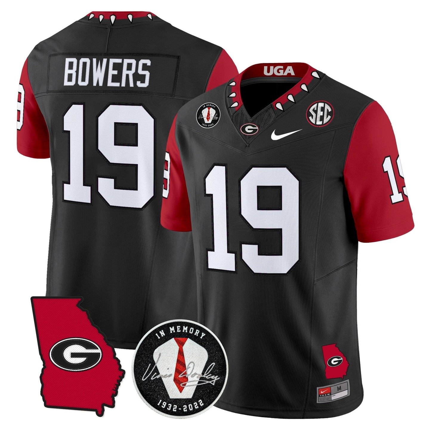 Men's Georgia Bulldogs 2025 Color Sleeves Vapor Limited Jersey - All Stitched