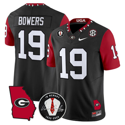 Men's Georgia Bulldogs 2025 Color Sleeves Vapor Limited Jersey - All Stitched