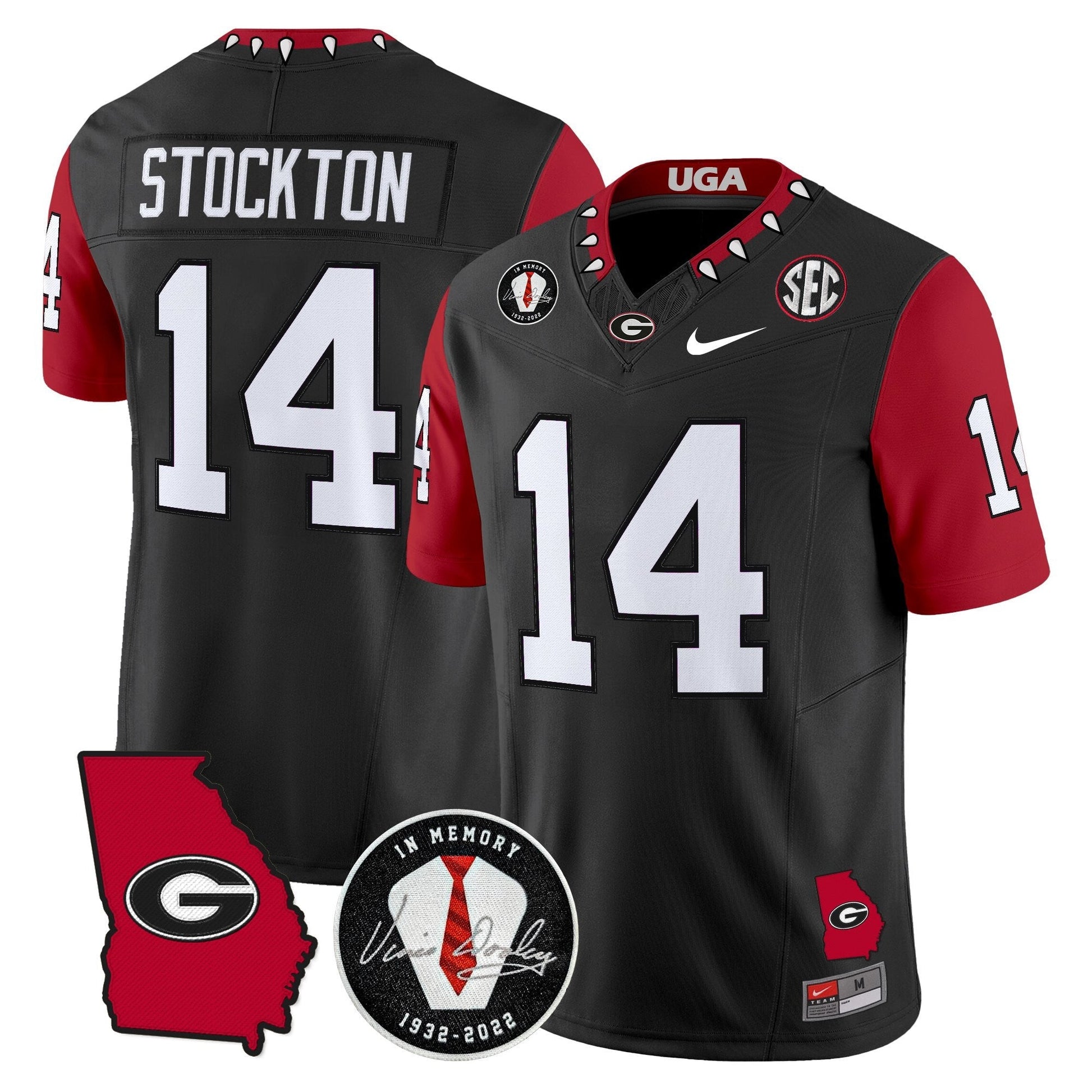 Men's Georgia Bulldogs 2025 Color Sleeves Vapor Limited Jersey - All Stitched