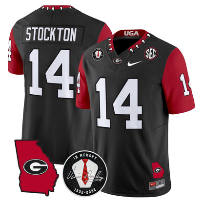 Men's Georgia Bulldogs 2025 Color Sleeves Vapor Limited Jersey - All Stitched