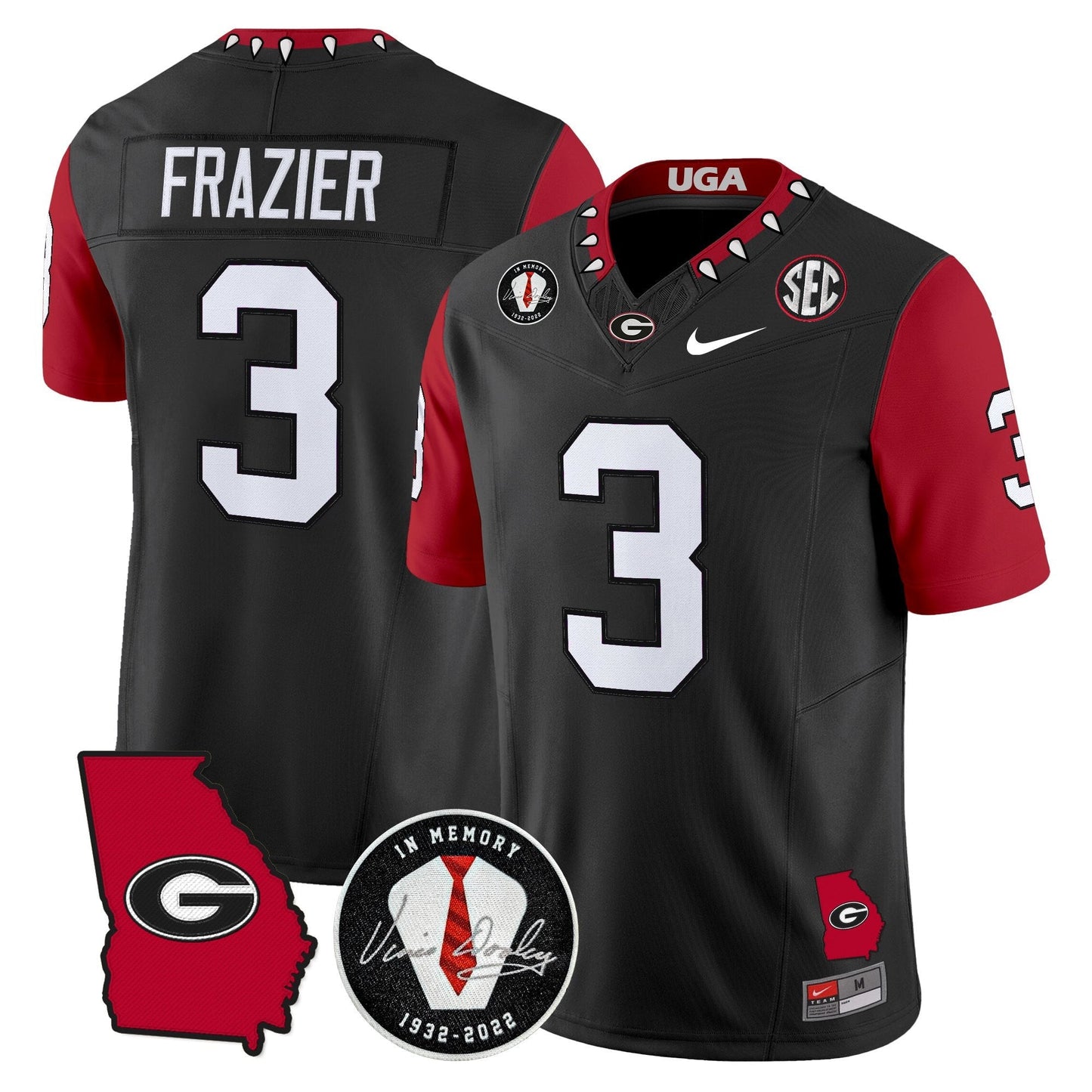 Men's Georgia Bulldogs 2025 Color Sleeves Vapor Limited Jersey - All Stitched