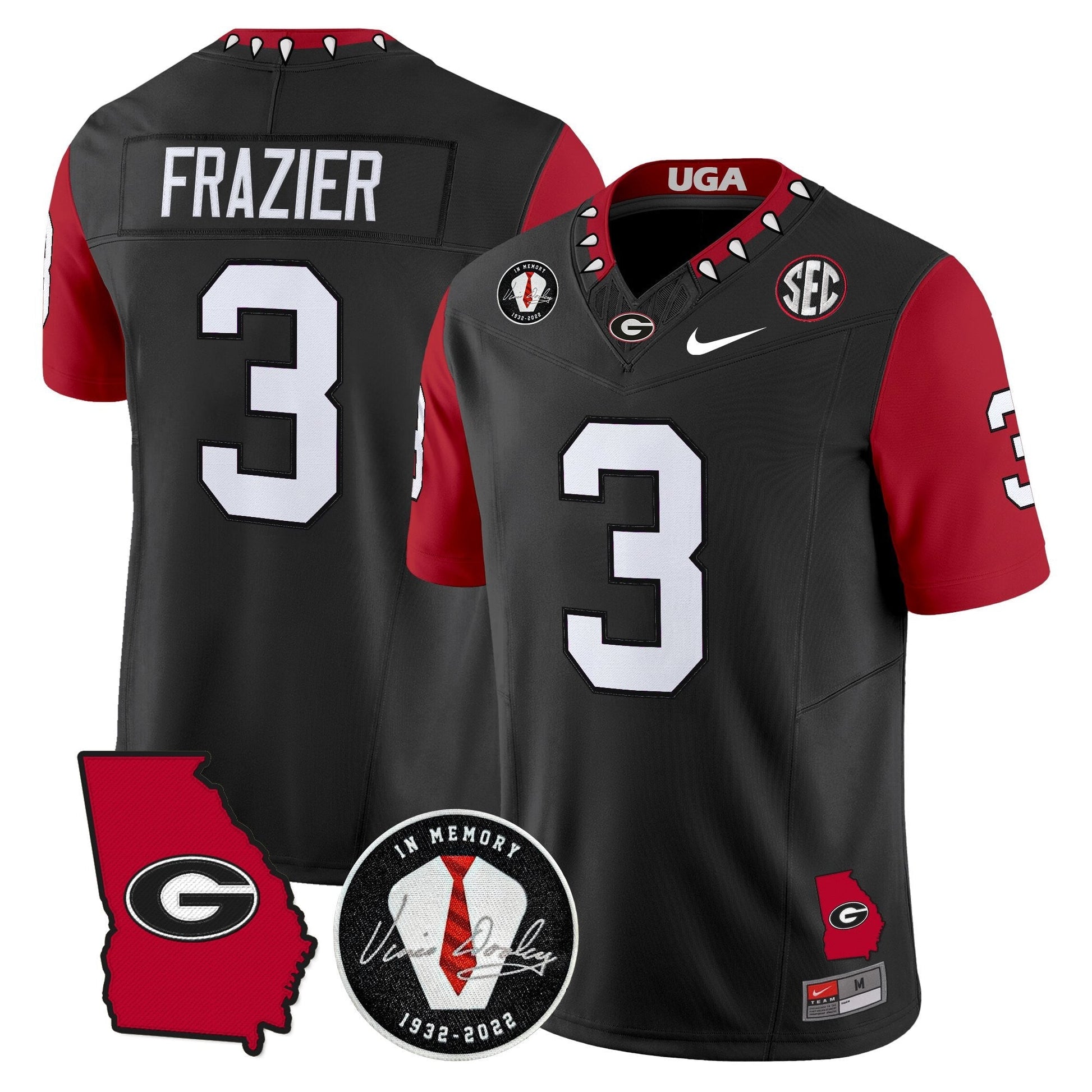 Men's Georgia Bulldogs 2025 Color Sleeves Vapor Limited Jersey - All Stitched