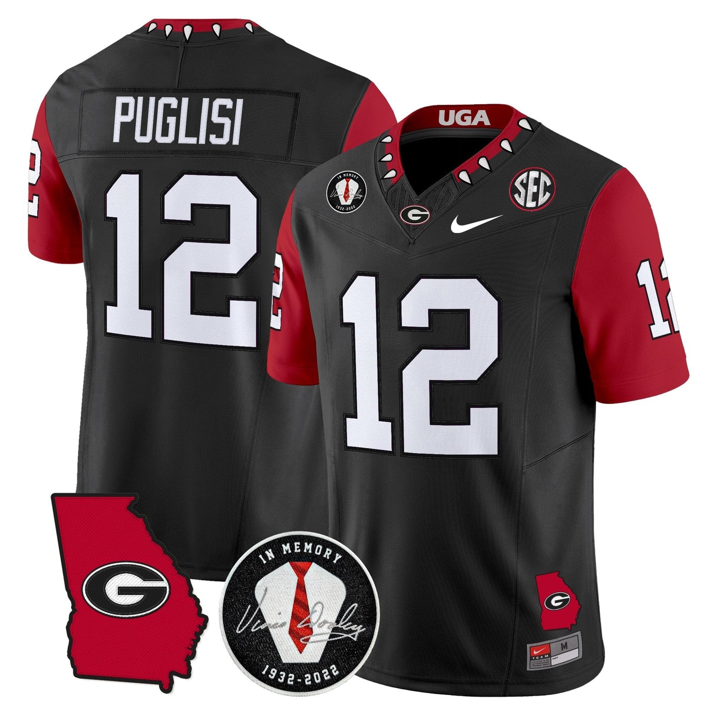 Men's Georgia Bulldogs 2025 Color Sleeves Vapor Limited Jersey - All Stitched