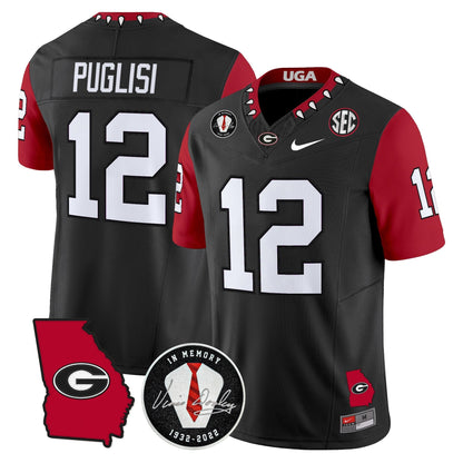 Men's Georgia Bulldogs 2025 Color Sleeves Vapor Limited Jersey - All Stitched