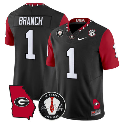 Men's Georgia Bulldogs 2025 Color Sleeves Vapor Limited Jersey - All Stitched