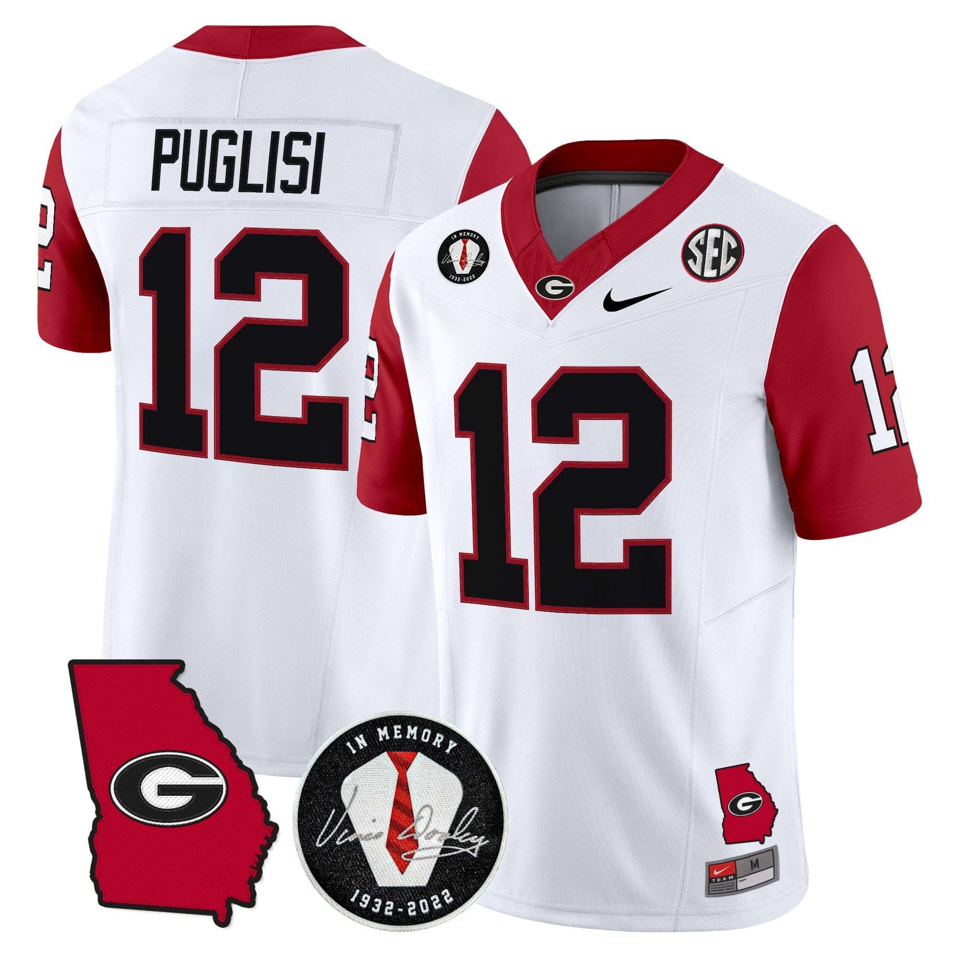 Men's Georgia Bulldogs 2025 Color Sleeves Vapor Limited Jersey - All Stitched