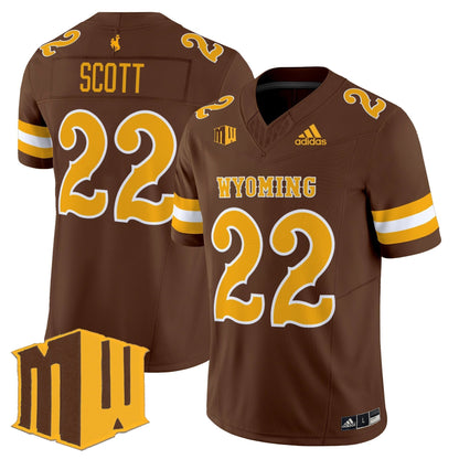 Men's Wyoming Cowboys 2025 Vapor Limited Jersey - All Stitched