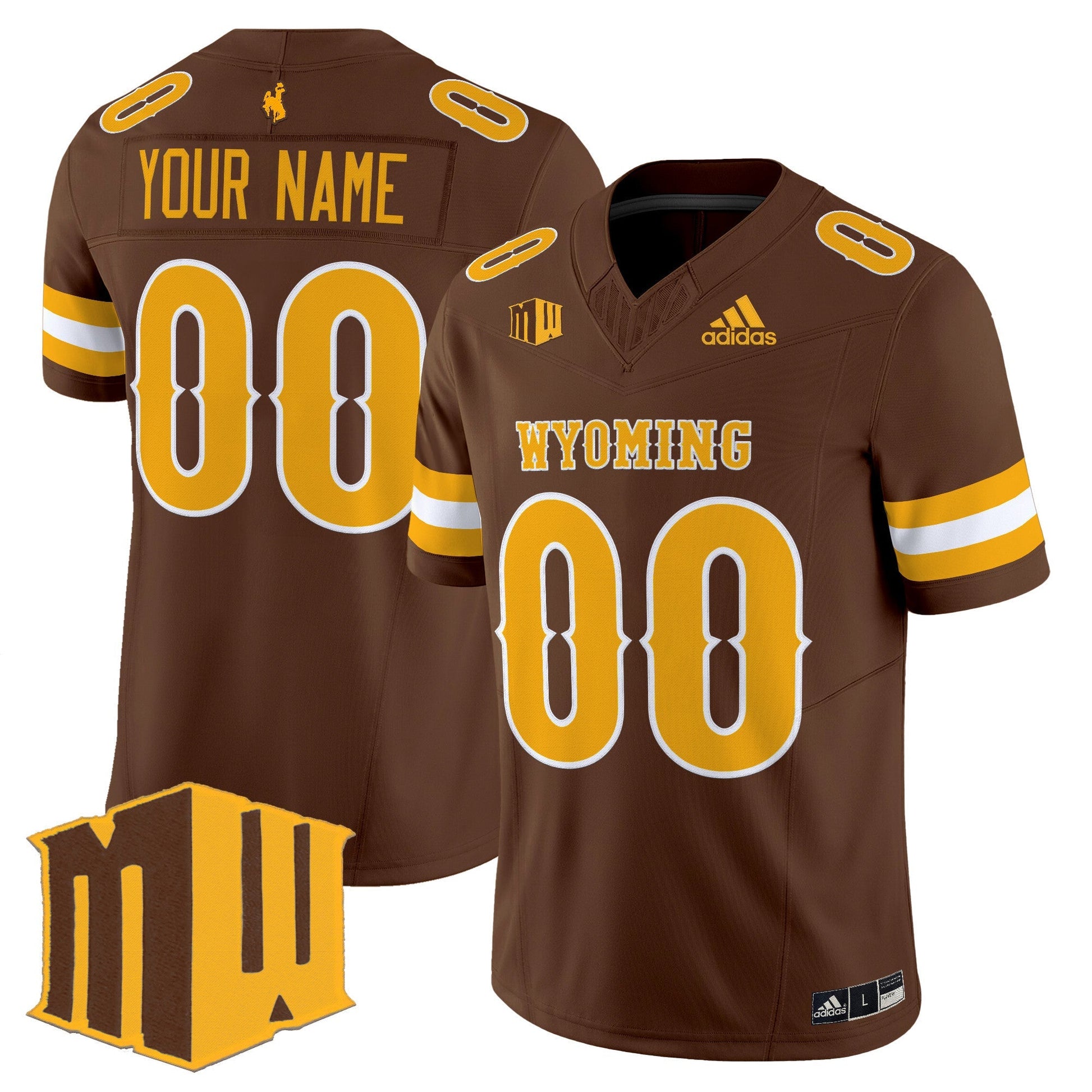 Wyoming Cowboys 2025 Vapor Limited Custom Jersey - All Stitched