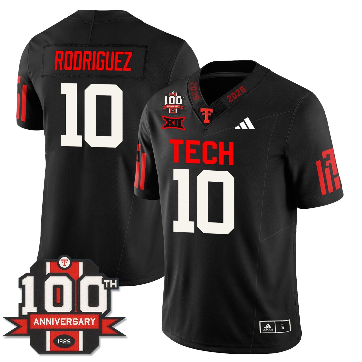 Men's Texas Tech Football 100th Anniversary Jersey - All Stitched
