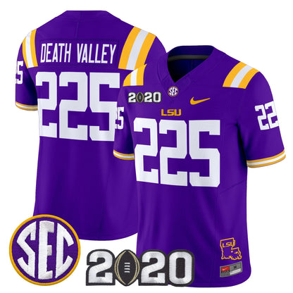 Men's LSU Tigers 2020 National Champions Vapor Limited Jersey - All Stitched
