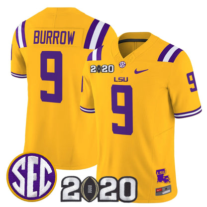 Men's LSU Tigers 2020 National Champions Vapor Limited Jersey - All Stitched