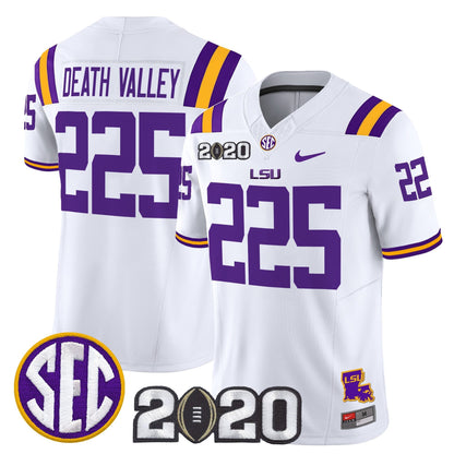Men's LSU Tigers 2020 National Champions Vapor Limited Jersey - All Stitched