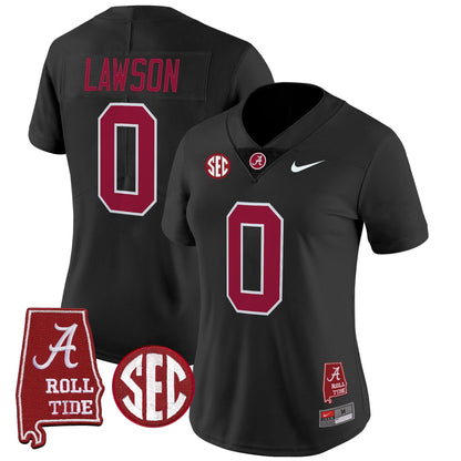 Women's Alabama Crimson Tide 2025 Vapor Limited Jersey - Alabama Map - All Stitched