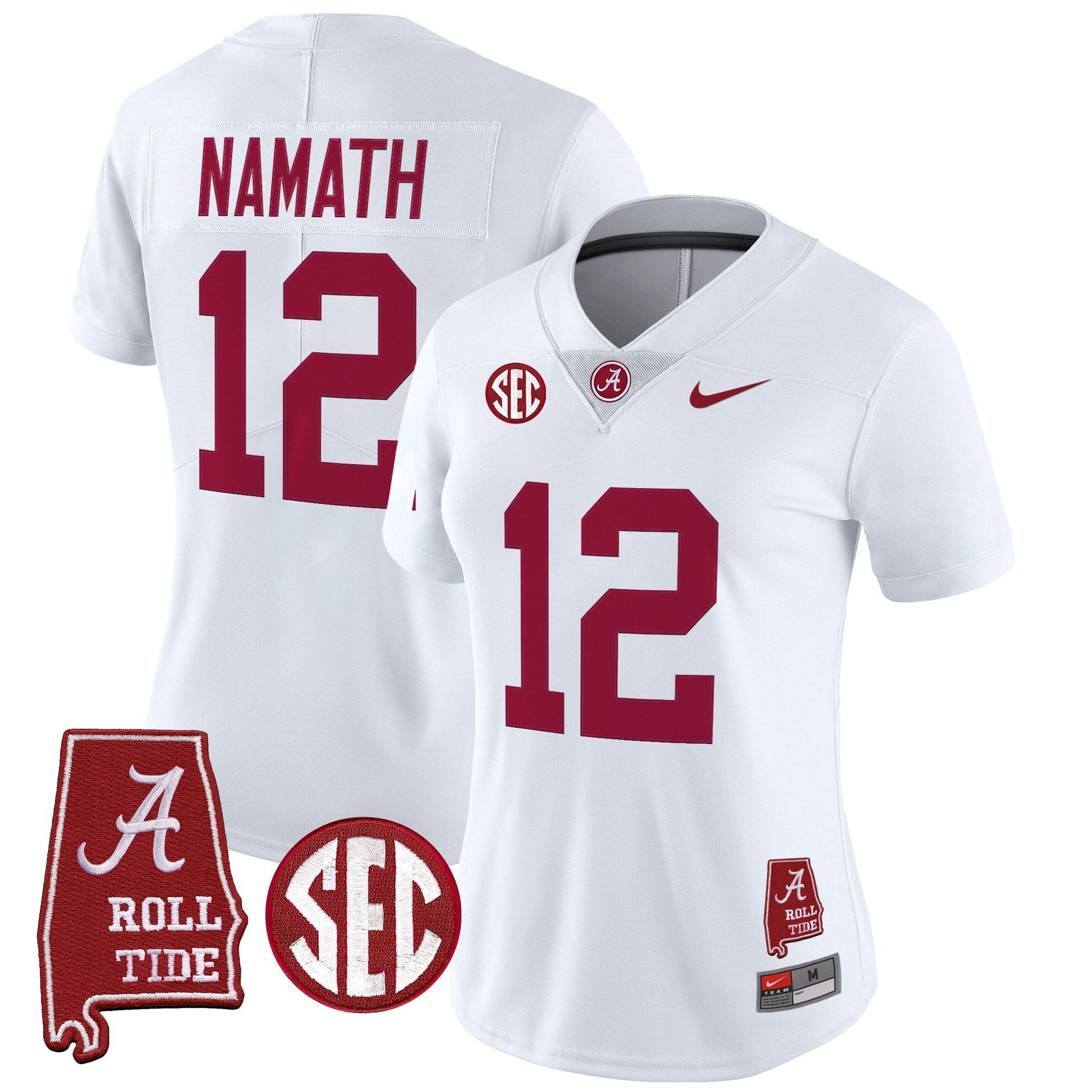 Women's Alabama Crimson Tide 2025 Vapor Limited Jersey - Alabama Map - All Stitched