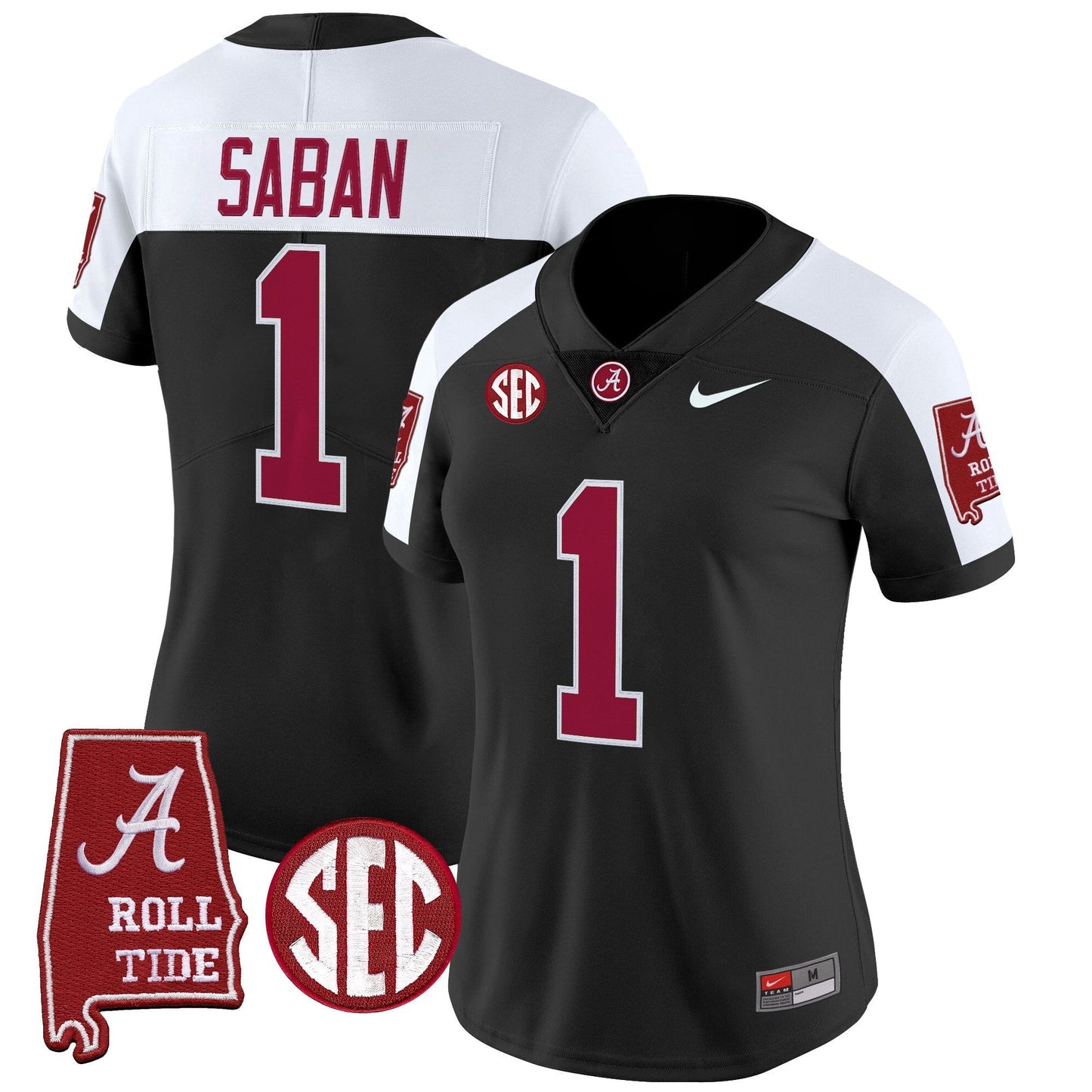 Women's Alabama Crimson Tide 2025 Vapor Limited Jersey - Alabama Map - All Stitched
