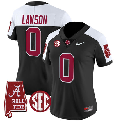 Women's Alabama Crimson Tide 2025 Vapor Limited Jersey - Alabama Map - All Stitched