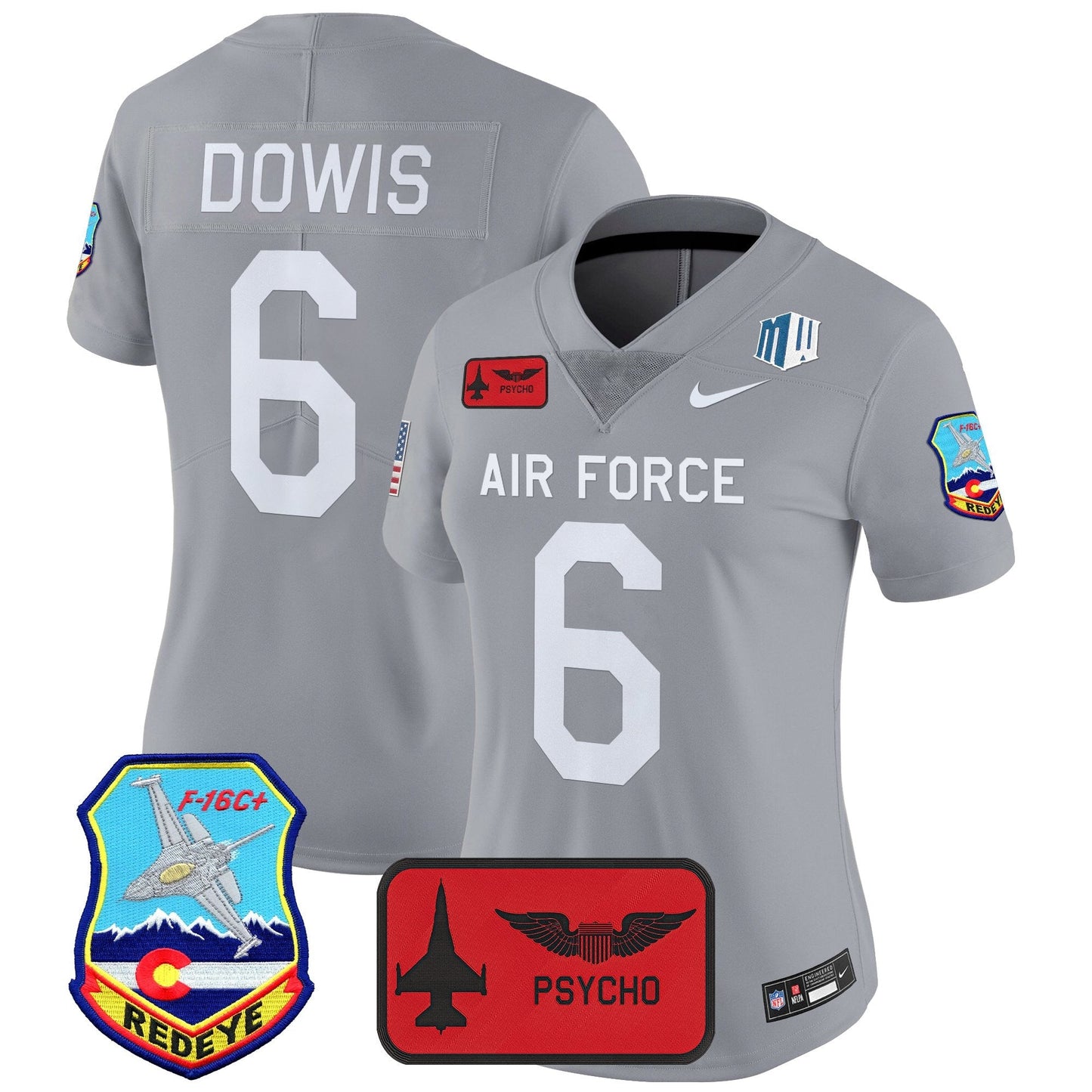 Women's Air Force Falcons 2025 'Air Power Legacy Series' Vapor Limited Jersey - All Stitched