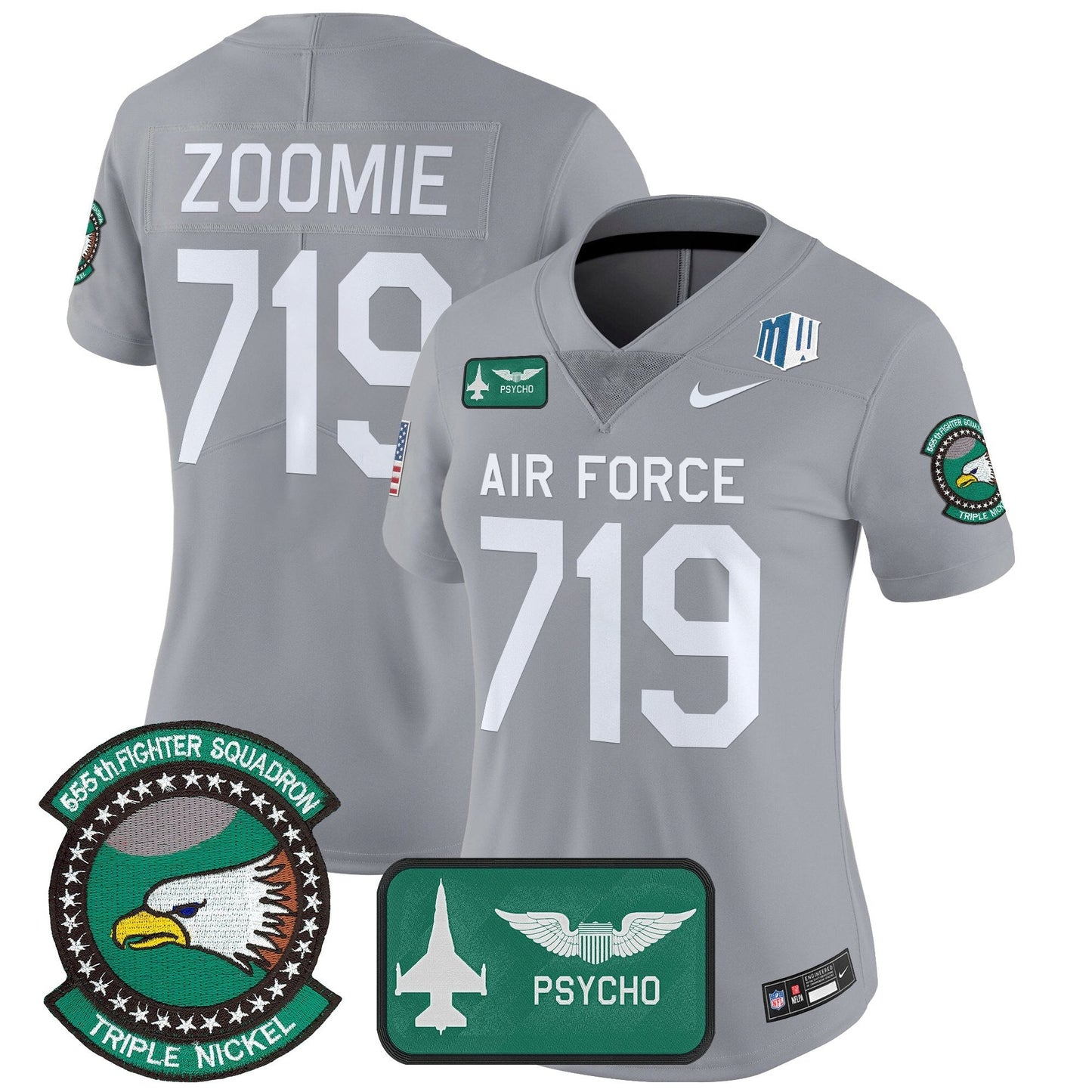 Women's Air Force Falcons 2025 'Air Power Legacy Series' Vapor Limited Jersey - All Stitched