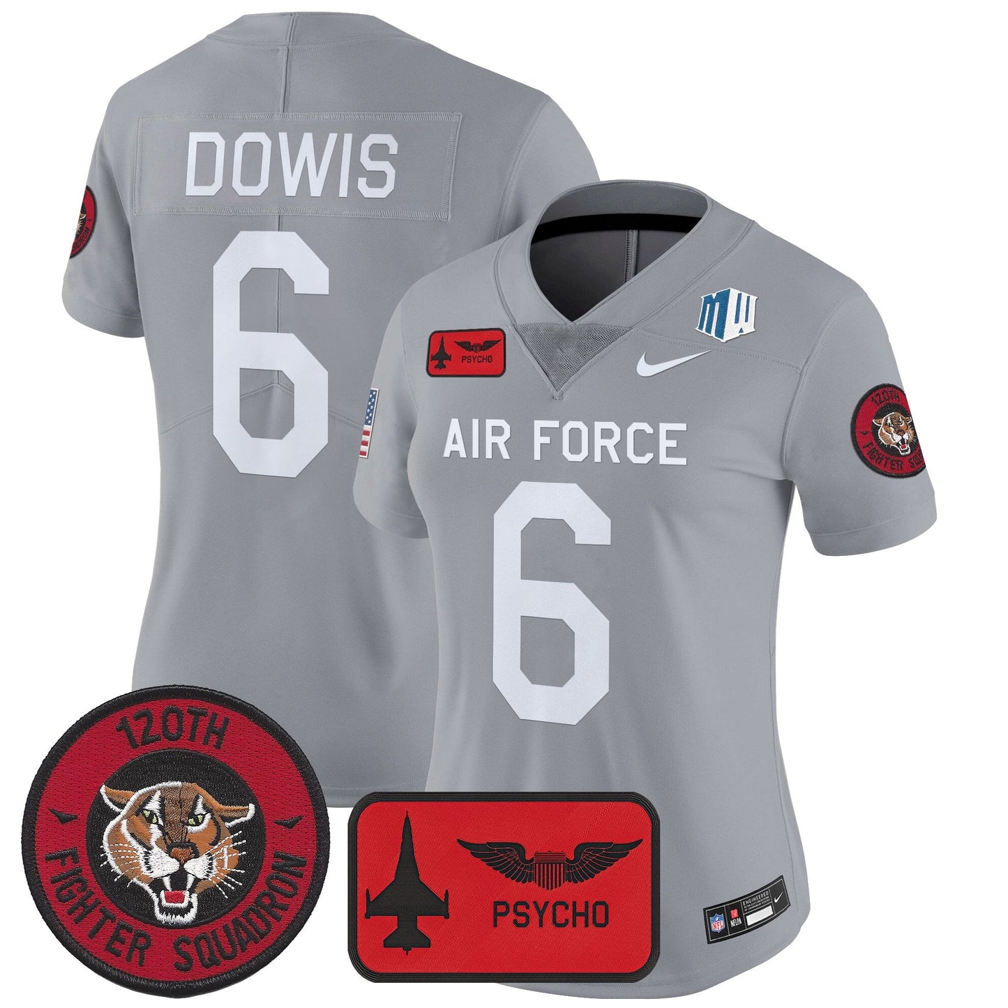 Women's Air Force Falcons 2025 'Air Power Legacy Series' Vapor Limited Jersey - All Stitched