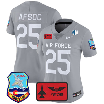 Women's Air Force Falcons 2025 'Air Power Legacy Series' Vapor Limited Jersey - All Stitched